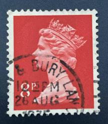 İngiltere Pulu - England Stamp - Postadan Geçmiş Pul Filateli - 26 AĞUSTOS 1975 DAMGALI -  KRALİÇE II. ELIZABETH TEMALI PUL, 6 1/2 PARA - YABANCI PULLAR -NOSTALJİK DOĞUM GÜNÜ HEDİYESİ