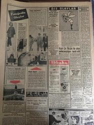 YENİ SABAH GAZETESİ 25 TEMMUZ 1962  YIL :25 SAYI :8392--Ahmet Yıldız  Temelli Kalacak --Talat Aydemir ,siyasi suallerle cevap vermedi ---38 General ve Albay tayin ve  nakledildi --Muhlis Ete: Piyasa yeniden canlanıyor --Ortak Pazar Gümrük Birliğine Dahil Edildik --İntihar edeceğim diyen kız kayboldu --Belediyenin raporu :Kabzımallık  kaldırıp kooperatif kurulmalı --Kızılay maden suları  bozuldu ---İnönü nün kabahati : Siyavuşgil --Belediye de rüşvet verilmesini önlenecek --Dış Olaylar : Sovyetler Büyük Askeri Manevralara Hazırlanıyor --Kızıl Çin Rusya ile olan anlaşmazlığını teyid etti --Attığı  yumruk adamı öldürdü --Alp Reel durumu ümitsiz  görülüyor --Beş yıldır kocasını arıyor ---Metin ,bugün tekrar Galatasaraylı oluyor --Beşiktaş Şampiyonluk Ümidiyle Dün Sezona Girdi --Ankara -Belgrad  ,İstanbul - Telavıv --Milli Takıma yerli bir antrenör aranıyor --Can Bartu bugün gidiyor --