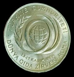 Dünya Gıda Zirvesi Roma 1996 50 Bin Lira Çil