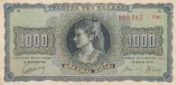 Yunanistan 1000 Drahmi - 1942