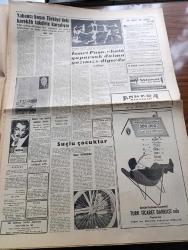 Bayram Gazetesi - 8 Haziran 1960 - Eski İktidarın 16 Valisi Tevkif Edildi - Dün Orgeneral Cemal Gürsel'le Görüşen Diğer Sivil Valiler Bugün Vazifeye Başlıyorlar - Basın Yayın Ve Turizm Vekili Zühtü Tarhan - Bugün İstanbul'da İki Büyük Miting Yapılacak - Ankara'da Ordu Ve Gençlik Günü Tertiplendi - Devlet Vekili Şefik İnan Dün İktisadi Tedbirleri Etraflıca Anlattı - 190 Kişi Daha Yassıada'ya Sevkedildi. Celal Bayar Adnan Menderes ve Refik Koraltan Ve Komisyon Üyeleri Harp Okulunda - Türkiye Milli Talebe Federasyonuna Dün Talebeler El Koydu - Prizli Telefon Kullananlar Yılda 24 Lira Ödeyecekler - Burhan Felek Köşe Yazısı - Florya Evleri Belediye Memurlarına Verilecek - Yabancı Basın Türkiye'deki Harekatı Takdirle Karşılıyor - Adnan Menderes Her Münakaşanın Sonunda Kendisine Hak Verilmesini İstiyordu Yazan Sadun Tanju - Çanakkale Şehitleri Abidesi Tamamlandı - Türkiye İskoçya Karşı Karşıya - Devlet Reisi Cemal Gürsel Milli Takıma Başarılar Diledi