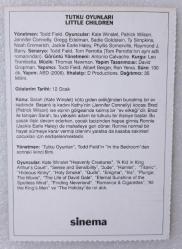 Tutku Oyunları * Lıttle Chıldren * Kate Wınslet & Jennifer Connelly ~ [ SİNEMA KARTI ]