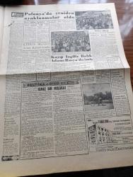 Ulus Gazetesi - 3 Haziran 1960 - 27 Mayıs Dersi Yazan Yakup Kadri Karaosmanoğlu Köşe Yazısı - 75 Milyon Liralık Suistimal İçyüzü - Hürriyet Şehitleri İçin Anıt Rektör Sıddık Sami Onar Bu Konuda Dün Bir Demeç Verdi - İçişleri Bakanı Tümgeneral Muharrem İhsan Kızıloğlu Bulunan Cesetler Bildirilecektir - Kabine Bugün Anıtkabir'i Ziyaret Edecek - Emniyet Altına Alınan Sabıklar - Burhanettin Uluç Paşa 27 Mayısı Anlattı - Yeni Devrin Kültür Ocakları Yazan Bülent Ecevit - Samet Ağaoğlu Nasıl Yakalandı - Billur Köşk Yazan Elizabeth Caddell Yazı Dizisi - Polonya'da Yeniden Ayaklanmalar Oldu - Dış Politika Yazan Ahmet Şükrü Esmer - Kıbrıs Meselesi Avam Kamarasında - Orduya Şükran Orgeneral Cemal Gürsel'e Telgraflar Devam Ediyor - Dünya Basını Milli İnkılabımızı Övüyor - Eyüp Demirspor'u İlk Devrede Yendi - PTT Hacettepe'yi De 3 0 Mağlup Etti - Davis Kupasını Asya Grubu Finali - Havagücü Kıbrıs'a Gidiyor - Muştalı Bayrak Koşusu - Altınordu 2 Adalet 1