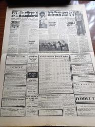 Ulus Gazetesi - 3 Haziran 1960 - 27 Mayıs Dersi Yazan Yakup Kadri Karaosmanoğlu Köşe Yazısı - 75 Milyon Liralık Suistimal İçyüzü - Hürriyet Şehitleri İçin Anıt Rektör Sıddık Sami Onar Bu Konuda Dün Bir Demeç Verdi - İçişleri Bakanı Tümgeneral Muharrem İhsan Kızıloğlu Bulunan Cesetler Bildirilecektir - Kabine Bugün Anıtkabir'i Ziyaret Edecek - Emniyet Altına Alınan Sabıklar - Burhanettin Uluç Paşa 27 Mayısı Anlattı - Yeni Devrin Kültür Ocakları Yazan Bülent Ecevit - Samet Ağaoğlu Nasıl Yakalandı - Billur Köşk Yazan Elizabeth Caddell Yazı Dizisi - Polonya'da Yeniden Ayaklanmalar Oldu - Dış Politika Yazan Ahmet Şükrü Esmer - Kıbrıs Meselesi Avam Kamarasında - Orduya Şükran Orgeneral Cemal Gürsel'e Telgraflar Devam Ediyor - Dünya Basını Milli İnkılabımızı Övüyor - Eyüp Demirspor'u İlk Devrede Yendi - PTT Hacettepe'yi De 3 0 Mağlup Etti - Davis Kupasını Asya Grubu Finali - Havagücü Kıbrıs'a Gidiyor - Muştalı Bayrak Koşusu - Altınordu 2 Adalet 1