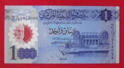LİBYA=2019  1 Dinar   P-89   ÇİL'  POLYMER