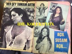 Pazar Aktüalite Sinema Tiyatro Mizah Mecmuası Dergisi Gazetesi - 13 Nisan 1973 - Sayı:864 - Türkan Şoray - Yolanda Segur - Osman Gülbay - Erdinç Sakızoğlu - Talat doğan - Hakkı Türker - Metin Uzel - Yalçın Granit - Sibel Göksel - Uğur Terzioğlu - Claudia Cardinale - Yaşar Çallı - Klaus Kinski - Nevin Pere - Cahide Sonku - Mualla Karamanoğlu - Bilge Kray - Necla Tekinel - Erdem Gökmen - Fehime Gökmen - Ayhan Işık - Belgin Doruk - Özdemir Birsel - Nüzhet Birsel - Fikret Hakan - Neşe Can Paşmak - Semiramis Pekkan  -Nazan Şoray - Oya Peri - Fatma Girik - Kartal Tibet - Yıldırım Gencer - Ekrem Bora - Kuzey Vargın - Seyhan Gümüş - Ceyda Karahan fotoğraf ve haberi - Dergi Tam Değildir Sadece 10 Sayfası Mevcuttur