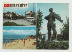 BALIKESİR BURHANİYE 3 PARÇALI ESKİ KARTPOSTAL...