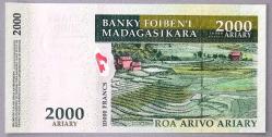 MADAGASKAR=2007  2000 Ariary   P-93  ÇİL'  Commemorative