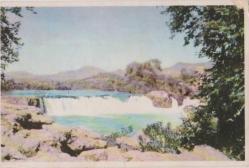 1959 YILI ANTALYA MANAVGAT ŞELALESİ GÖRSELLİ ARKASI NOTLU KARTPOSTAL