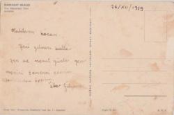 1959 YILI ANTALYA MANAVGAT ŞELALESİ GÖRSELLİ ARKASI NOTLU KARTPOSTAL