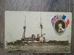 Efemera - 1.Dünya Savaşı Çanakkale Savaşı na katılan İngiliz. H.M.S Agamemnon  gemisi kart postalı. - kitantik - kitaLog