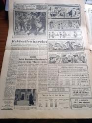Dünya Gazetesi - 3 Haziran 1960 - Satılık Vicdanlar Sergisi Yazan Falih Rıfkı Atay Köşe Yazısı - Açıklanan Suistimaller - Ziraat Bankası Yolsuzluğunun İçyüzü - Eski Maliye Bakanı Hasan Polatkan'ın Bir Sigortası Şirketinden Zimmetine 4 Milyon Liradan Fazla Para Geçirdiği Dün İstanbul'da Resmen Bildirildi - Rektör Sıddık Sami Onar İstanbul'da Öldürülen Öğrenci Sayısı Az Değil dedi - Dün De Yüzlerce Silah Ele Geçti - Adnan Menderes Yurtdışına Kaçmak İstiyordu - Dolar Karaborsada 11 Liraya Kadar Düştü - Hürriyet Şehidi Teğmen Ali İhsan Kalmaz İçin Isparta Ve Eğridir'de Anıldı - Beş Kadından Gelen Mektup Yazan John Klempner Yazı Dizisi - Tahkikat Komisyonunda Sorgum Yazan Bedii Faik Yazı Dizisi - 27  Mayıs 1960 Şiiri Yazan Necati Cumalı - Sandra Çizgi Roman - Lindi Çizgi Roman - Dr. Çat Çizen Bozz - Bu Milleti Karınca Gibi Ezecekleri Ordu Ezdi - Milli Takım Dün Çalıştı - PTT Yine Galip Geldi - İzmir Gençliğinin Hürriyet Mücadelesi - İstiklal Marşı Dahi Copları Durduramadı - Kurban Bayramı