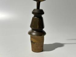 Antika Alem - Ahşap Kaideli Ay Yıldız - Alem Türk Bayrağı Biblo