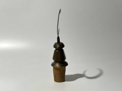 Antika Alem - Ahşap Kaideli Ay Yıldız - Alem Türk Bayrağı Biblo