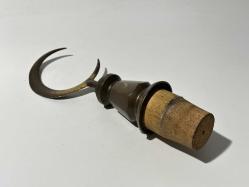 Antika Alem - Ahşap Kaideli Ay Yıldız - Alem Türk Bayrağı Biblo