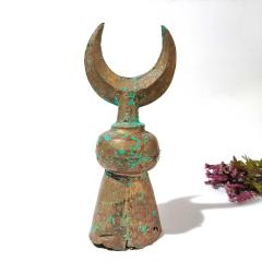 Antika Alem - Metal Ay Yıldız - Alem Türk Bayrağı Biblo - Büyük Boy