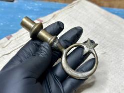 Antika Alem - Bayrak Ucu Biblo - Ay Yıldız - Alem Türk Bayrağı Biblo