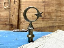 Antika Alem - Bayrak Ucu Biblo - Ay Yıldız - Alem Türk Bayrağı Biblo