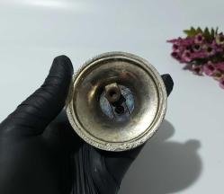 Eskilerden Türk Bayrağı Biblo - Gümüş Renkli Ay Yıldız Yıldız Dekor