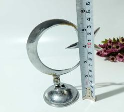 Eskilerden Türk Bayrağı Biblo - Gümüş Renkli Ay Yıldız Yıldız Dekor