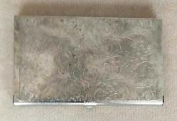 Vintage Kalem İşi Desenli Karvizitlik