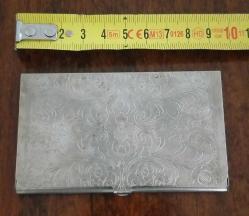 Vintage Kalem İşi Desenli Karvizitlik