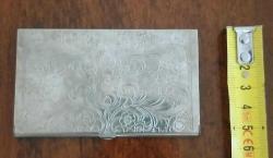 Vintage Kalem İşi Desenli Karvizitlik