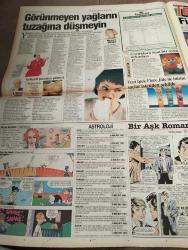 SABAH MELODİ GAZETESİ VE SABAH TELERAMA GAZETESİ KADINLARA ÖZEL - 18 Mayıs 1996 -Karikatürler-Walt Disney/Boncuk-Mort Walker-Dick Browne/Bizim Aile-Tom Armstrong/Marvin-Graham Allen-John Dodd/Kral Kedi-Süleyman Turan/Dön Artık-Astroloji-Bülent Kısa-Klinik-Meltem Pusat-Telerama Programı-Sabah Filmleri-Öğlen Filmleri-Akşam Filmleri-Erdoğan Sevgin-tüy dökücü krem-gençlik ve spor bayramı-serkan uygun-ender gören-filiz kılınç-elif Kuduoğlu-Özlem çalışkaner-filiz karaçet'in-senem kaleli-iner misin çıkar mısın-finalistler-kahkaha-cansel öz zengin-borcan karar-iller kapıştı-ömer önder-artvin-çiçek taksi-nesrin turan-yılmaz erdoğan-hülya avşar-gül erda-güllü-devran çağlar-Pelin karaali-ebru gündeş-sosyete şaban-kemal sunal-perihan savaş-adliye koridorları-okul günlüğü-rusya tatili-erol günaydın-nasrettin hoca-suna pekuysal-sadri alışık saç Ezgi Bülent kayabaş-ayşen gruda-ilyas Salman esas çizgi Nurseli idiz-beyaz kaplan-şahane cumartesi-kırmızı kart osman-türk sineması-masal-akıllı sebzeler