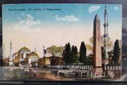 PC.1212  İSTANBUL AYA SOFYA DİKİLİTAŞ HİPODROM  GENEL GÖRÜNÜM  OSMANLI  DÖNEMİ POSTA KARTI EDİTÖR MOISE BAROUH N.46