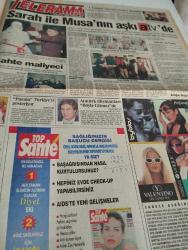 SABAH MELODİ GAZETESİ VE SABAH TELERAMA GAZETESİ KADINLARA ÖZEL - 8 Mayıs 1996 -Karikatürler-Walt Disney/Boncuk-Mort Walker-Dick Browne/Bizim Aile-Tom Armstrong/Marvin-Graham Allen-John Dodd/Kral Kedi-Süleyman Turan/Dön Artık-Astroloji-Bülent Kısa-Klinik-Meltem Pusat-Telerama Programı-Sabah Filmleri-Öğlen Filmleri-Akşam Filmleri-Erdoğan Sevgin-Şebnem dönmez-gelin-nihal mete-mehmet güç-dündar ailesi-ssk-gaziosmanpaşa-yemek-marmara oteli saç çizgi saray ile musa-a takımı-savaş ay-sahte maliyeci-küçükköy-esenler kısa çizgiyi Yeşilköy 8-ge Kadir inanır-pusula çizgi Hamdi alkan-atatürk-halit refik-mayıs-yasemin yalçın-ümit besen-nazan ayaz-baba yüreği-Zuhal olcay-tevfik Başak saç çizgi cam borcu-aytekin akkaya-kaan tulgar-nesrin akkoç-tarık akan-cüneyt arkın-şerif gören-faruk turgut-sevtap parman-yalçın dümer-hale soygazi-sen dul şaban-kemal sunal-nevra serezli-zorlu ortaklar-sabah kahvesi-sinema-gençlik rüzgarları-yıldız savaşçıları-türkan şoray-spora bakış-hugo-frekans-tansiyon-akşamın
