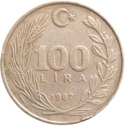 100 LİRA, 1987 ÇÇT