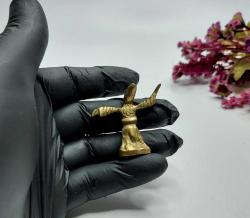 Antika Semazen Biblo - Mevlana Konya Blbo - Eski Pirinç Mini Derviş Semazen Biblo