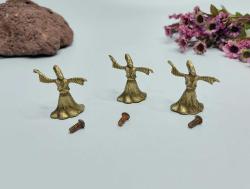 Antika Semazen Biblo - Mevlana Konya Blbo - Eski Pirinç Mini Derviş Semazen Biblo  1 Adet