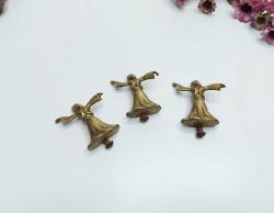 Antika Semazen Biblo - Mevlana Konya Blbo - Eski Pirinç Mini Derviş Semazen Biblo  1 Adet