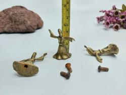 Antika Semazen Biblo - Mevlana Konya Blbo - Eski Pirinç Mini Derviş Semazen Biblo  1 Adet