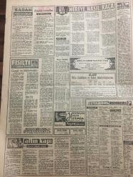 YENİ SABAH GAZETESİ 13 MAYIS 1962  YIL :25 SAYI :8322--Bikini modelleri-CHP ,AP nin cevabını beğenmedi --Gürsel ,Sunay sonra İnönü ile görüştü ---Planlama teşkilatı ürken sermayeyi tahmin edemiyor ---Kalp Cerrahisi Merkezi Açıldı --Özel teşebbüsü yanlış hareketler  kasaların açılması 22 Şubat ürküttü ---Her gün en az 20 hırsızlık oluyor --Muhalefet Sofia nın düğününü boykot etti --Küçük icadlar : Siyavuşgil ---Radyo Programları ---Kocam R.Burton ve Liz Taylor --Rock ve Twist Rusya da yasak ---Dış olaylar : İspanya da gösteri yapan öğrenciler tevkif edildi ---Bengal de 13 Müslüman Öldürülmüş ---Hediye alan Bakan Yardımcısı istifa etti ---Beşiktaş ,Iz.Spor dan Güç Kurtuldu --0-0---İsrail takımı bugün geliyor --Vefa dün iddialı  Altay ı 1-0 yendi ---G.Birliği ,baraj yolcusu D.Spora  şans tanımadı --Y.Direk tek puanı bile güç aldı ---Karşıyaka :3 Karagümrük :2 ---İ.Spor :0-A.Gücü :0--Cavit Oral : Af meselesinde mütabakata varıldı dedi ---