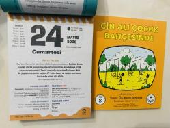 24 Mayıs 2025 hediyelik orijinal Fazilet Çocuk takvim yaprağı (Cin Ali kitabı hediyeli:)