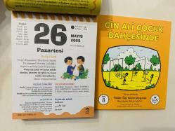 26 Mayıs 2025 hediyelik orijinal Fazilet Çocuk takvim yaprağı (Cin Ali kitabı hediyeli:)