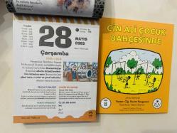 28 Mayıs 2025 hediyelik orijinal Fazilet Çocuk takvim yaprağı (Cin Ali kitabı hediyeli:)