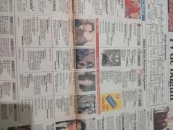 SABAH MELODİ GAZETESİ VE SABAH TELERAMA GAZETESİ KADINLARA ÖZEL -25 ŞUBAT 1996 -Karikatürler-Walt Disney/Boncuk-Mort Walker-Dick Browne/Bizim Aile-Tom Armstrong/Marvin-Graham Allen-John Dodd/Kral Kedi-Süleyman Turan/Dön Artık-Astroloji-Bülent Kısa-Klinik-Meltem Pusat-Telerama Programı-Sabah Filmleri-öglen Filmleri-Akşam Filmleri- Ebru kılıçoğlu-seda Güler- Sibel Tüzün- müzeyyen Senar- erdoğan sevgin-yeşim salkım-sibel çözüm-ali Öztürk kısaca çizgi Orhan boran-seray sever-nurşah Okay- adnan Şenses- nuriye Özen- Cihat tamer-zeki alasya-metin akpınar-dilek günnur-nevra serezli-mustafa uzunyılmaz-ersan Tığlı- ali Yalaz- Metin Bilgin- güngör Bayrak- barış manço-aydın bilge - bilge egemen- ebru keser-hulki sanar-müjdat gezen-mehmet dinçer-öztürk erengil-ayşen cansev -ertem göreç- türkan şoray-göksel arsoy