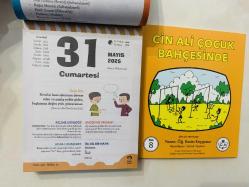 31 Mayıs 2025 hediyelik orijinal Fazilet Çocuk takvim yaprağı (Cin Ali kitabı hediyeli:)