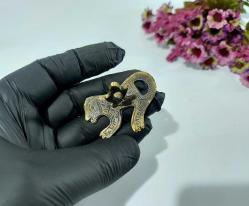 Eskilerden Tılsım - Mühür - Aslan Desenli Dua - Büyü - Nazar - Pirinç Malzeme Nazarlık