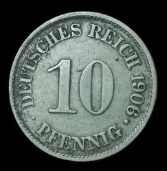 Almanya 1906 10 Pfennig