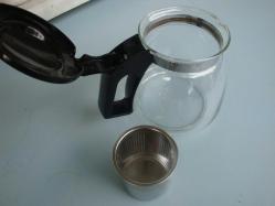 CAM DEMLİK -  PASLANMAZ ÇELİK SÜZGEÇLİ - 2. EL  ÇOK TEMİZ DURUMDA