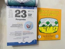 23 Ocak 2025 hediyelik orijinal Fazilet Çocuk takvim yaprağı (Cin Ali kitabı hediyeli:)
