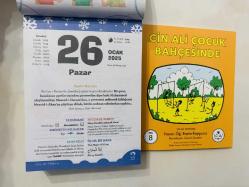26 Ocak 2025 hediyelik orijinal Fazilet Çocuk takvim yaprağı (Cin Ali kitabı hediyeli:)