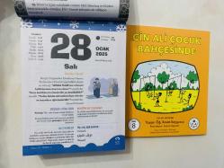 28 Ocak 2025 hediyelik orijinal Fazilet Çocuk takvim yaprağı (Cin Ali kitabı hediyeli:)