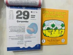 29 Ocak 2025 hediyelik orijinal Fazilet Çocuk takvim yaprağı (Cin Ali kitabı hediyeli:)