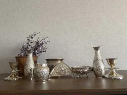 Vintage Dalgıç Gümüş Kaplama Şekerlik