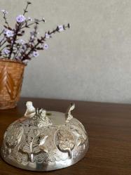 Vintage Dalgıç Gümüş Kaplama Şekerlik